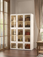 ANTBOX Portable Wardrobe Closet Storage Organizer for Clothes,Transparent Door Panels,Suitable for Living Room, Bedroom,Plastic Wardrobe with Magnetic Door and Easy Assembly 15 Cubes