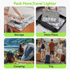12 Pack Vacuum Travel Bags with Pump for Clothing with USB and TYPE C Pump,Carry-on Size Space Saver vacuum seal bags for clothing Storage Bags for Vacation Cruise（Green）
