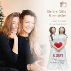 Sisters Gift from Sister - Sister Figurine for Women, Best Friends, Sister-in-Law - Friendship Gift for Christmas, Birthday & Mothers Day, Sculpted Hand-Painted Resin Statue