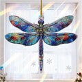 for Dragonfly Suncatcher Hanging Decor: Dragonfly Gifts for Women, Acrylic Stained Glass Effect Ornament, Unique Lucky Birthday Graduation, Perfect for Home Office Door