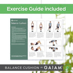 Gaiam Balance Disc Wobble Cushion Stability Core Trainer for Home or Office Desk Chair & Kids Alternative Classroom Sensory Wiggle Seat
