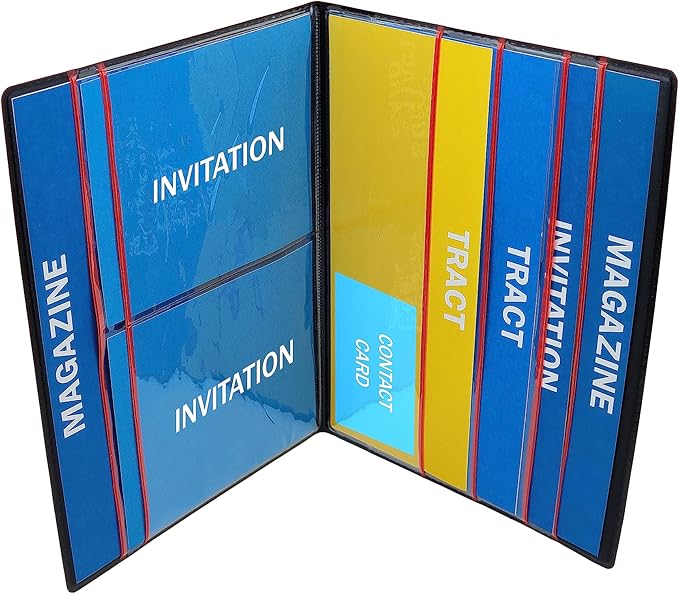 Ministry Organizer - Field Service Organizer - JW Magazine Holder - Field Service Portfolio - Pioneer (Red)