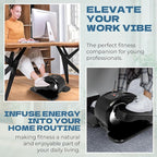 Under Desk Elliptical Machine, Portable Elliptical Ellipse Leg Exerciser for Seniors Quiet Electric Foot Pedal Exerciser for Home with Remote Control