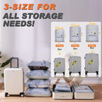 25-Pack Vacuum Bags for Travel with Wireless Rechargeable Pump, Carry-on Size Compression Packing Bags for Luggage & Suitcase, Space Saver for Clothes & Clothing, 25 Combo Travel Size, Fast 3S Vacuum