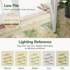 Lessymo Beige Sage 5x7 Rugs for Living Room, Soft Washable Area Rug Non-Slip for Dining Room, Vintage Pastel Aesthetic Carpet, Cottagecore Bedroom Nursery Office Decor