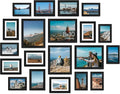 Vittanly Picture Frames Set of 20, Picture Frames Collage Wall Decor for Wall Mounting or Tabletop Display, Gallery Wall Frame Set with 4Pcs 8x10, 8Pcs 5x7 and 8Pcs 4x6, Black