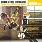 Home Resistance Training Kit, Resistance Trainer Exercise Straps with Handles, Door Anchor and Carrying Bag for Home Gym, Bodyweight Resistance Workout Straps for Indoor & Outdoor
