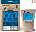 EarthKind Fresh Cab Moth Deterrent - Moth Deterrent for Closet, Pantry & More - DIY Pest Control Pouches for Moths - Cedarwood Oil & Geranium Oil - New Packaging - 4-Pack