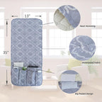 Armchair Caddy for Couch Remote Control Holder Premium Durable Non-slip Sofa Armset Organizer Caddy Storage for Recliner Couch 5 Pocket for Cell Phone Magazine 35"x13" Floral 1 Piece