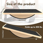Balance Board for Adults-Wobble Board for Physical Therapy,Core Strength Trainer Wood Rocker Board