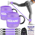 Ankle Resistance Bands with Cuffs, Ankle Weights Bands for Working Out, Women Leg and Glutes Workout Equipment, Exercise Bands for Kickbacks, Butt and Booty Trainer, Home Gym Fitness Equipment