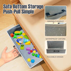 Under Couch Storage, 2 Pack Under Bed Containers, Foldable Under Sofa Storage keeps things out,Under Couch Storage Box for Toys,Blocks,Puzzles, Plush Dolls,Books(23.62 * 15.75 * 3.93in)