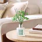 Airkeep Reed Diffuser Set,3.38 fl oz (100 ml) - Wild Mint&Eucalyptus Oil Diffusers with 8 Reed Sticks, Home Fragrance Reed Diffuser for Bathroom Shelf Decor