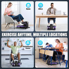 ANCHEER Under Desk Elliptical Machine - Quiet Pedal Exerciser for Seniors, Office & Home, Low-Impact Seated Leg Workout Equipment, Smart LCD Display, Remote Control