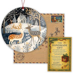 Reindeer Ornaments, Scandinavian Christmas Ornaments, Dated Christmas Ornament 2026, Ornament Keepsake for Women Men and Friends, Reindeer Christmas Decoration Hanging for Family