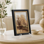 Americanflat Acrylic Easel Stand - 6" Tabletop Easel and Plate Stand - Lightweight Display Holders for Photos, Cards, Frames, Books, Magazines, Albums - Home or Office Decor