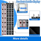 over the door shoe organizer,upgraded,over door shoe organizer,35 Huge clear pockets,Store size 13 shoes,shoe organizer,Strong material,hooks Suitable for various doors,Black