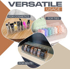 Targum Belt Organizer for Large Buckles – Extra-Wide Acrylic Belt Organizer with 7 Compartments for Closet and Drawer