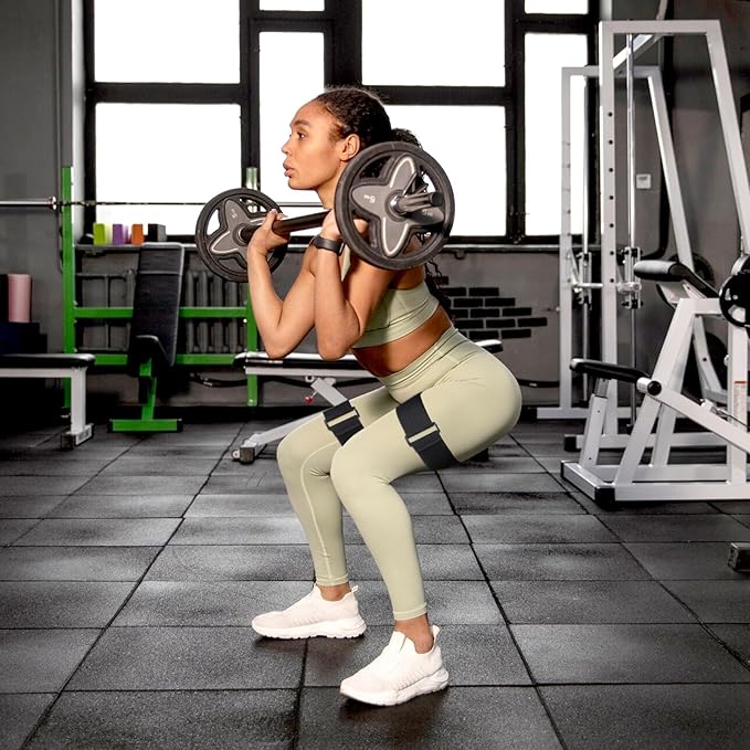 2 Pcs Occlusion Bands Glutes Hip Building Blood Flow Restriction Bands BFR Bundle Booty Bands Best Fabric Resistance Bands for Women Exercising Your Butt Squat Thigh Fitness
