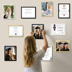 NEXCOVER Diploma Frame Black 10 Pack, 8.5 x 11 Certificate Frame with HD Plexiglass, 8.5 by 11 Picture Frames for Documents, Photos, Posters, Artworks, Horizontal and Vertical Wall Display