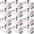 12 Pack Heavy Duty Large Moving Bags W/Backpack Straps - Strong Handles & Zippers, Storage Totes For Space Saving, Fold Flat, Alternative to Moving Box and Storage Bin, Semi-Transparent