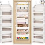 ULG 2 Pack 5-tier Over the Door Organizer Beige