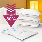 Space Bags Vacuum Storage Bags (Variety 20 Pack) Save 80% Space - Vacuum Bags for Comforters and Blankets, Bedding, Compression Seal for Closet Storage - Pump for Travel