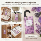 ROSE COTTAGE Large 12 Packs Lilac Hanging Closet Air Freshener Scented Sachets Long Lasting Smell Goods
