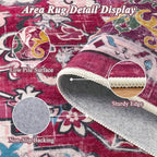 U'Artlines Area Rug 5x7 Boho Washable Soft Carpet for Living Room Bedroom Dining Room Office Indoor Rugs for Home Decor