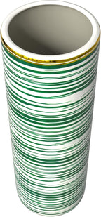 Red Lantern 24" Striped Green Umbrella Stand