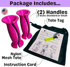 Bandle™ - True Ergonomic Handles for Resistance Bands | Unleash The Full Potential of Pain-Free, Full-Body Workouts | Durable & Comfortable for High-Intensity Training (2 Handles)