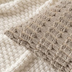 MIULEE Pack of 2 Corduroy Decorative Lumbar Throw Pillow Covers 24x14 Inch Soft Boho Striped Pillow Covers Modern Farmhouse Home Decor for Sofa Living Room Couch Bed Light Brown