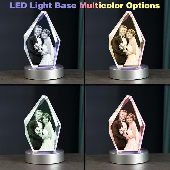 Personalized Retirement Gift for Women,Men,3D Photo Crystal,Customized Anniversary,BirthdayGift.Happy Retirement Keepsake,Customized Retired Gift for Colleagues,Boss,Friend Teacher Doctor