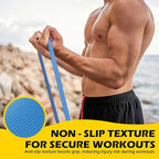 Pull Up Bands, Resistance Bands Set for Pull-Up Assistance, Exercise Bands with Door Anchor & Grip Pads for Men & Women Working Out, Physical Therapy, Muscle Training