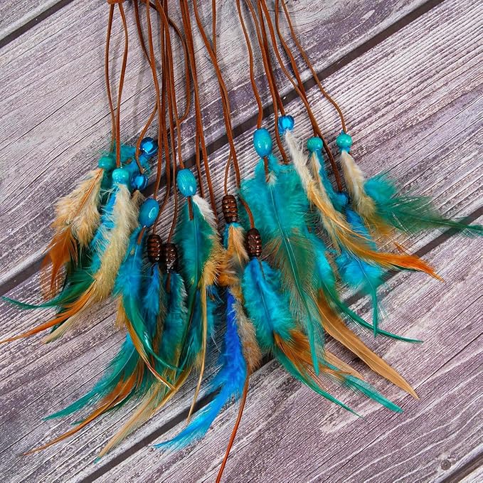 MEXIDAWN DIY Feather Dream Catcher Kits Blue Wall Hanging Boho Decor Handmade Dream Catcher for Adults, Star