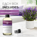 Aroma Country Lavender Fields Diffuser Oil - Luxury Essential Oils for Diffuser Refill & Air Freshener Room Spray - Long-Lasting & Natural Home Fragrance, Scented Oil for Diffusers (8.5 Fl. oz)