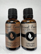 Eternal Essence Oils 2 Pack 30ml Premium Fragrance Oil - Butterscotch Cookie Dough & Creamy Nutmeg - for Candle, Soap Making, Aromatherapy, Diffusers, Home Care, & Humidifiers