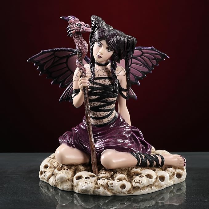 Veronese Design 5 7/8 Inch Darkling Gothic Butterfly Fairy by Selina Fenech Resin Collectible Figurine Sculpture