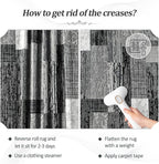 FlyDOIT Modern Geometric Patchwork Area Rug, 2x6 Grey Runner Rugs for Living Room, Rockwood Collection Indoor Rugs for Bedroom, Throw Carpet Floor Decor for Entryway Dining Room Office Nursery