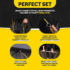 Tribe Lifting Resistance Bands for Working Out Men and Women - Set of 5 Pull Up Bands for Strength Training, Exercise Bands with Handles, Door Anchor and Bar Options for Home Gym