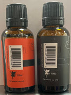 Eternal Essence Oils 2 Pack 30ml Premium Fragrance Oil - Dragons Blood & Happy Men - for Candle, Soap Making, Aromatherapy, Diffusers, Home Care, & Humidifiers