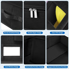 2 Pack Hat Storage for Baseball Caps-Holds Up to 48 Caps, Hat Organizer for Closet Stackable Hat Box with Cardboard, Dustproof Baseball Cap Organizer with 2 Handles for Home Travel (Black, 2Pack)