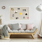 DAHAPYBOO Cork Board with Linen White 2Pack,Bulletin Board 36"x24" Hanging Corkboards for Office Home School Message Board or Vision Board Decoration.