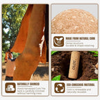 Natural Cork Balance Board Kit, 4-in-1 Foot & Ankle Strengthener – 2 Half-Cylinder Boards, Massage Roller & Ball, Toe Resistance Bands, Carry Bag & Guide for Mobility & Physical Therapy