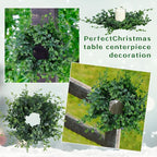 6 Pcs Mini Green Boxwood Candle Rings Wreaths Spring Summer Kitchen Cabinet Swags Wreath 3 Inch Wedding Rings Wreaths Pillar Candle Holder for Wedding Home Door Tabletop Decor