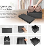 Reli. Drawer Organizer for Clothes (7 Pack) | Gray Dresser Organizer for Clothing | Foldable Fabric Drawer Bins for Bras, Nursery, Baby Clothes, Underwear, Socks | Dresser Storage Dividers