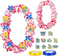 Leis for Graduation 2026, Artificial Flower Wreath with Cards Graduation Lays Gifts, Congrats Grad for High School