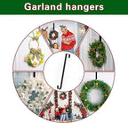 15" Wreath Hanger,Christmas Decorations, for Front Door, Indoor or Outdoor Over The Door Wreath Hook Hanger for Easter Spring Halloween Xmas Wreath Decorations, Steel Material, 20lb Load Bearing