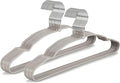 TOPIA HANGER Metal Hangers 20 Pack, Non Slip Clothes Hangers Space Saving, Heavy Duty Rubber Coated Wire Hanger for Coat, Shirt, Dress, Pants-Grey, CT12G