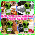 MAMAGIFTREE You are a Truly Marvelous Human Being Crochet Alien – Funny Handmade Gift for Friend, Coworker, Women, Men, Graduation Birthday